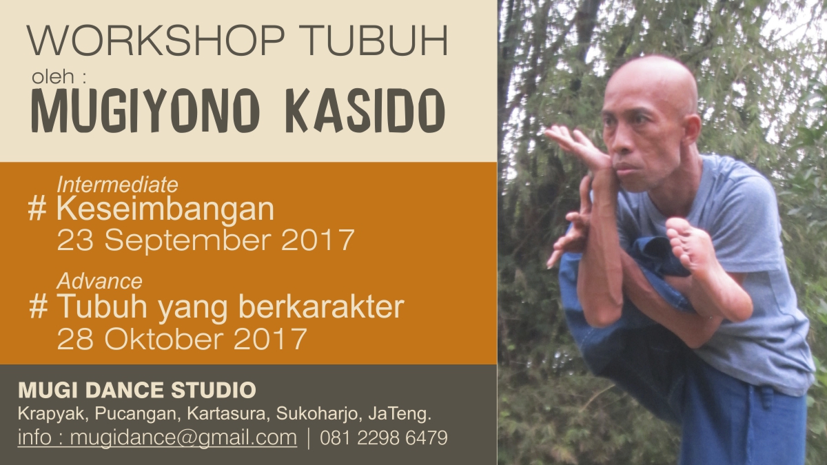 POster Workshop MUGIDANCE | Workshop Tubuh Mugi Dance Studio
