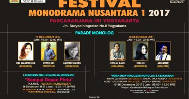 POSTER LANSCAPE | Festival Monodrama Nusantara I 2017: Strategi diplomasi budaya