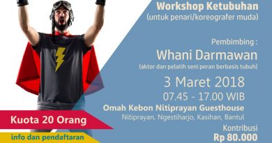 Poster Workshop 1 | Dibuka Pendaftaran : Workshop Ketubuhan Paradance