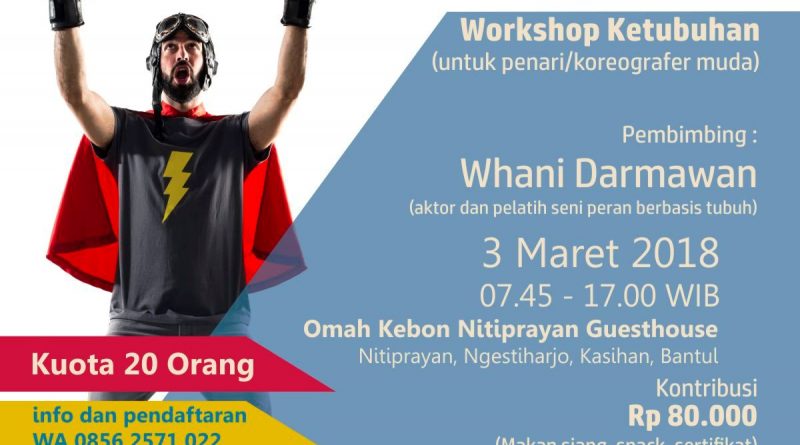 Poster Workshop 1 | Dibuka Pendaftaran : Workshop Ketubuhan Paradance
