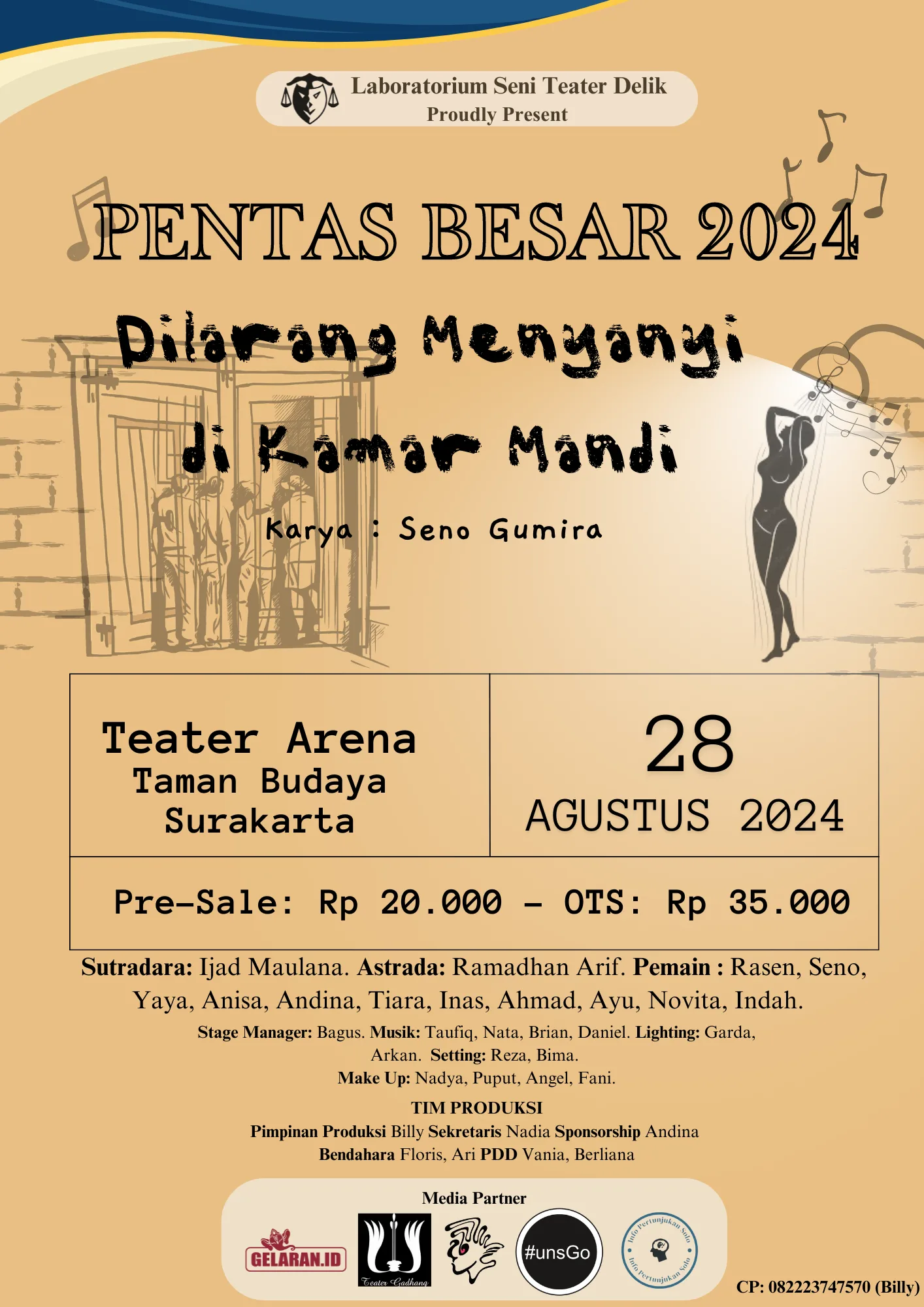 Teater | Dilarang Menyanyi di Kamar Mandi | Teater Delik