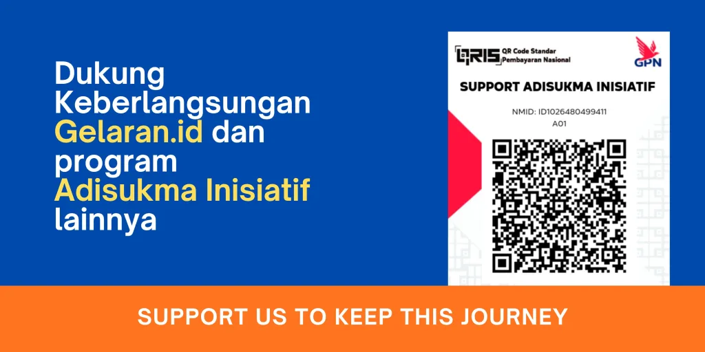 Donasi untuk gelaran.id dan program Adisukma Inisiatif lainnya