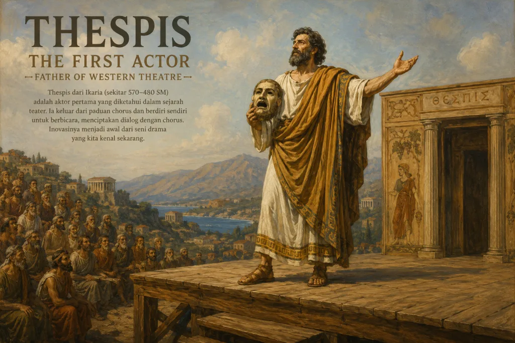 Thespis, aktor pertama dalam sejarah teater dunia.