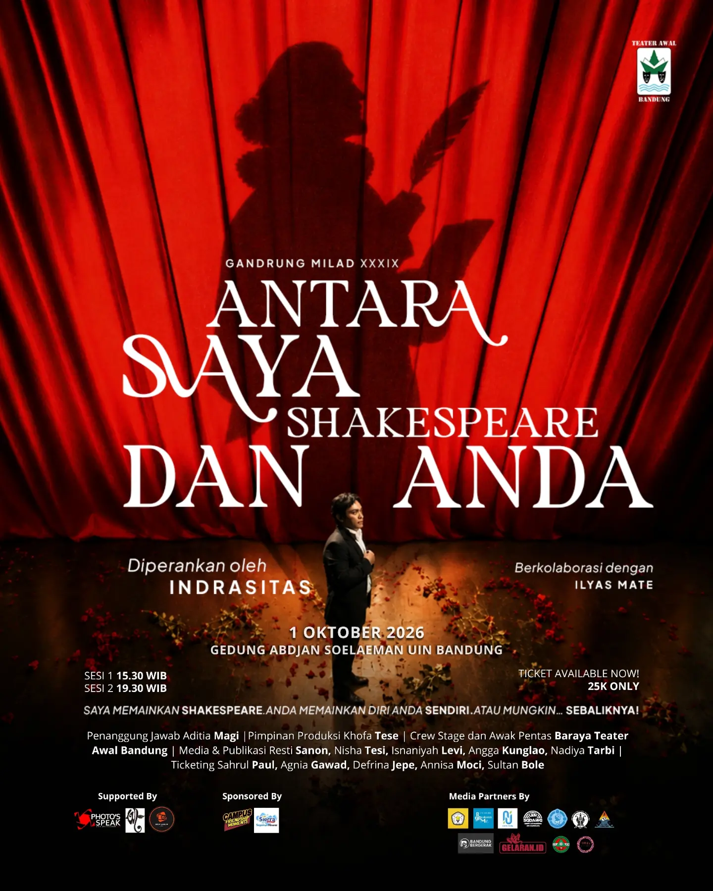 Antara Saya, Shakespeare dan Anda | Teater Awal UIN SGD Bandung