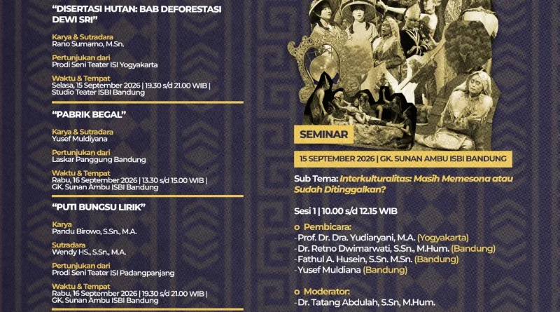 Reenchantment of Interculturalizing Theatre Tradistions - ISBI Bandung