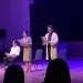 Mahasiswa Institut Kesenian Jakarta membawakan pembacaan dramatik naskah dr. Samsi karya Andjar Asmara.